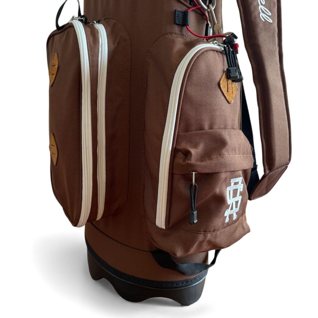 美品　ラフアンドスウェル　キャディバッグ　スタンド式　軽量　ブラウン　茶色