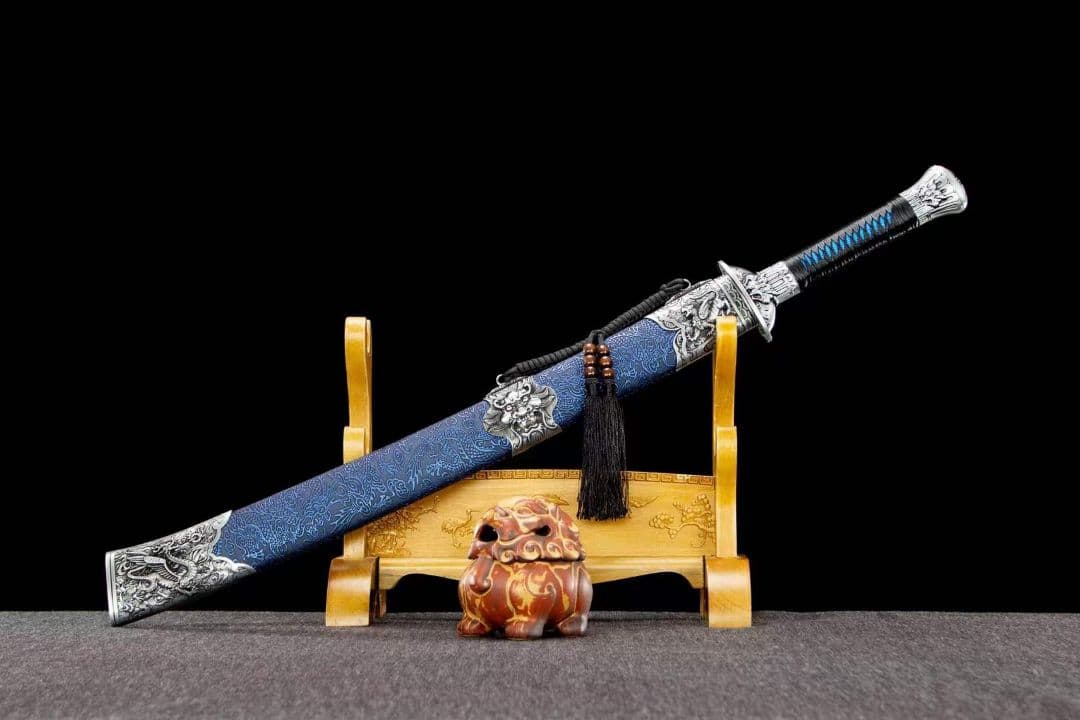 青竜紋竜虎大刀 古兵器 武具　刀装具　日本刀　模造刀 居合刀