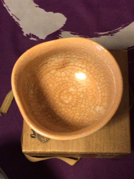茶道具　小川長楽　長楽焼　茶碗☆共箱付き☆