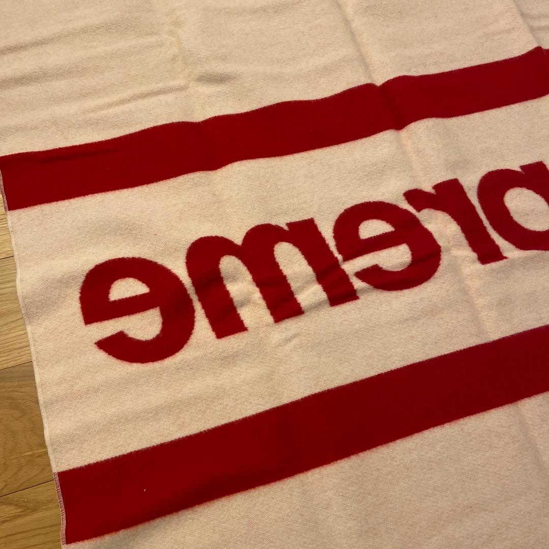 Supreme Faribault Wool Blanket ブランケット 赤