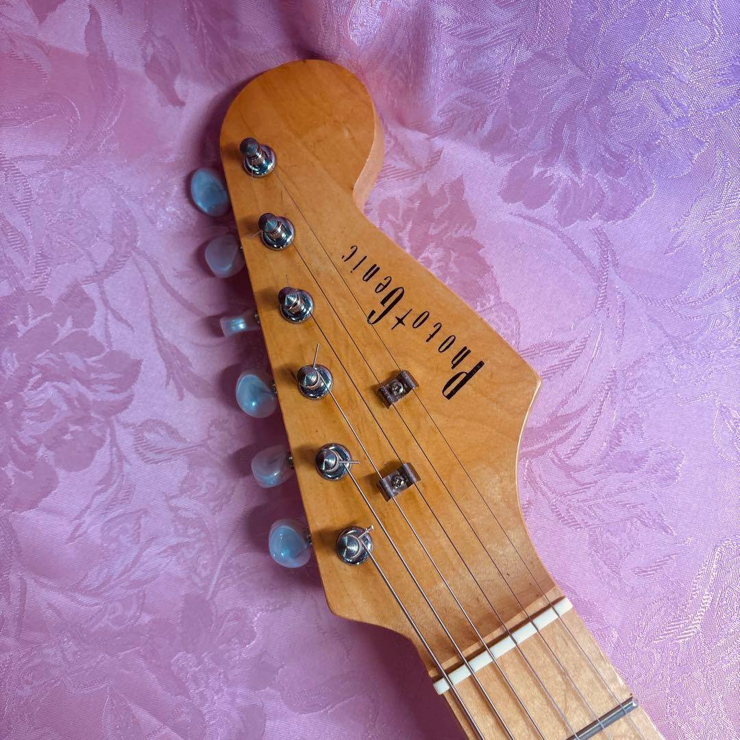 期間限定値下げ！改造！ピンク ミニギター ハムバッカー搭載！