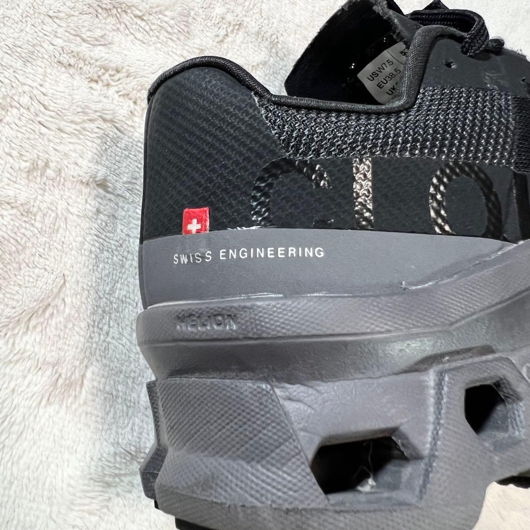 On Cloudmonster ブラック ランニングシューズ24.5cm