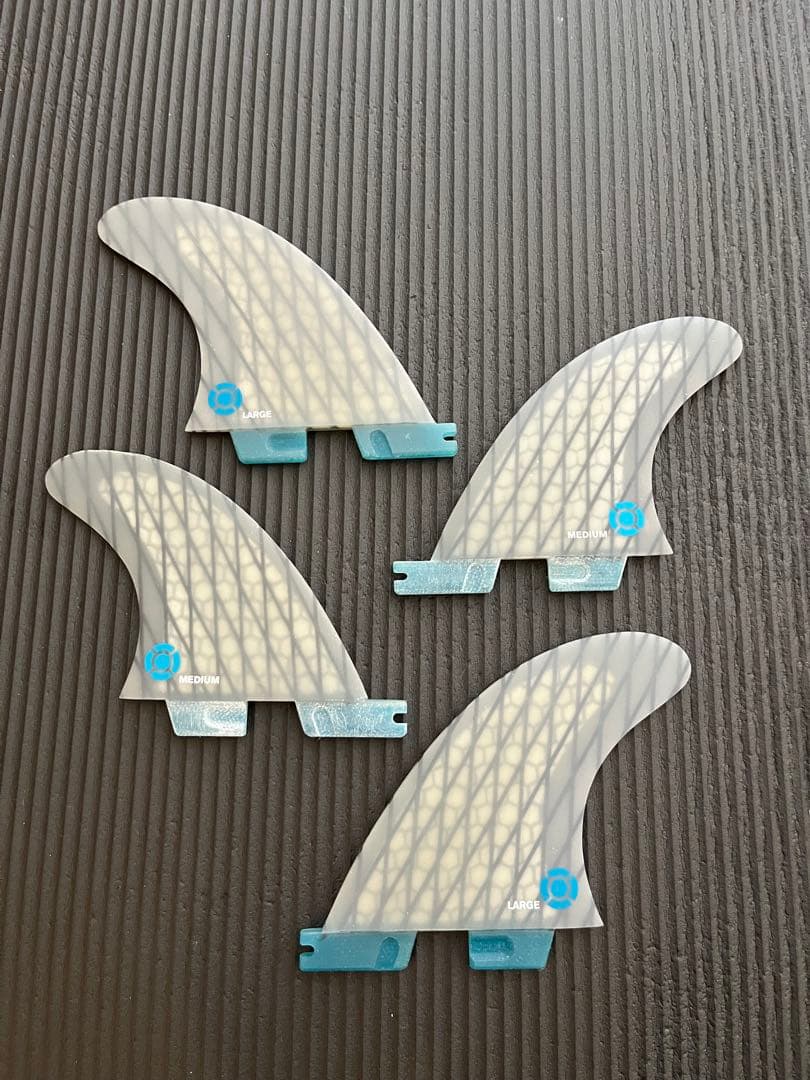 FCS2 Quad Rear Performerサーフボードフィン L＆Mセット