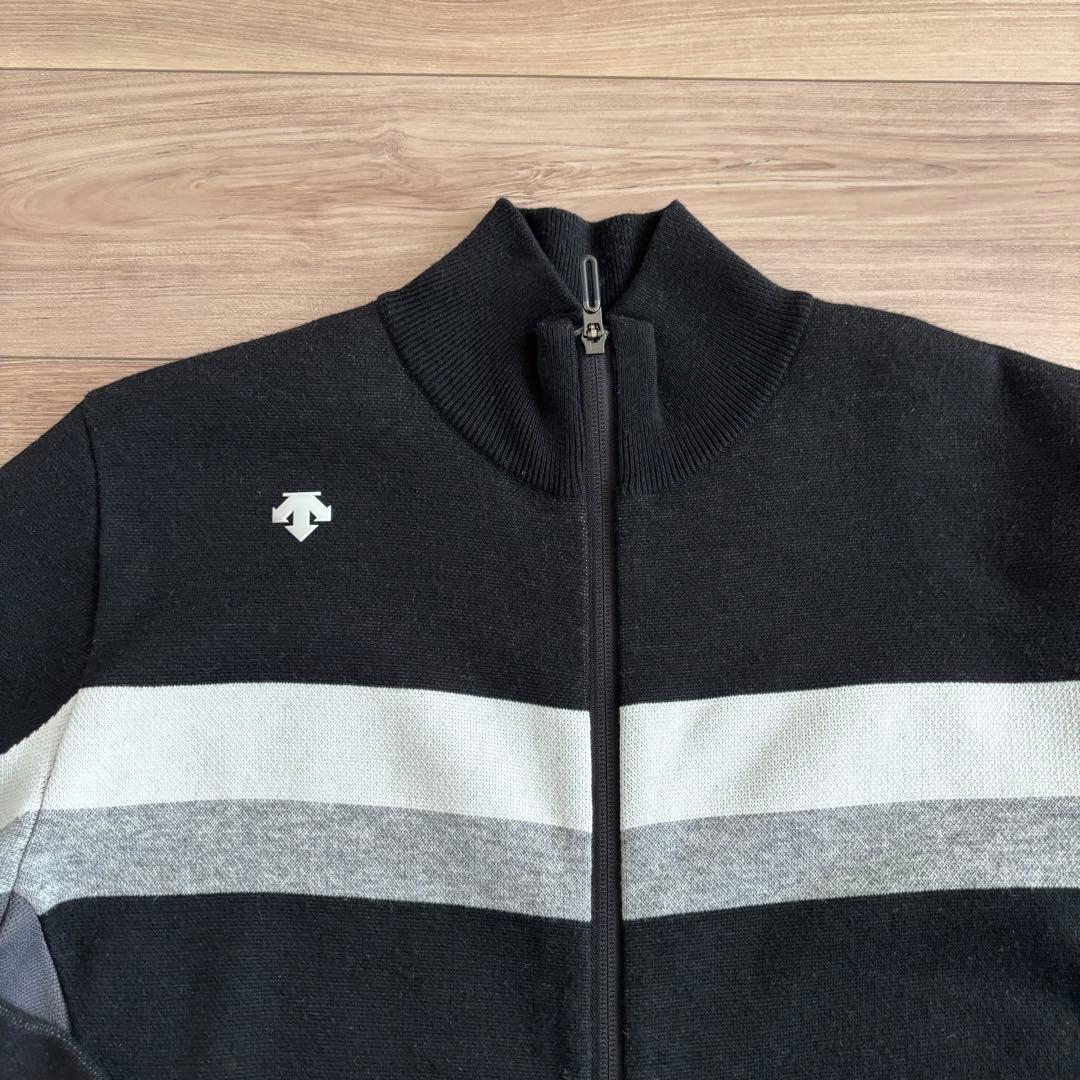 DESCENT GOLF ジップアップジャケット ブラック/グレー M