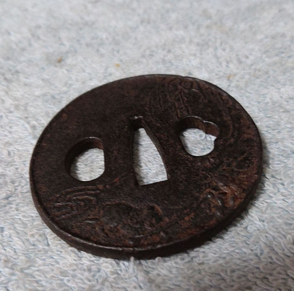 刀の鐔 鉄製ツー3