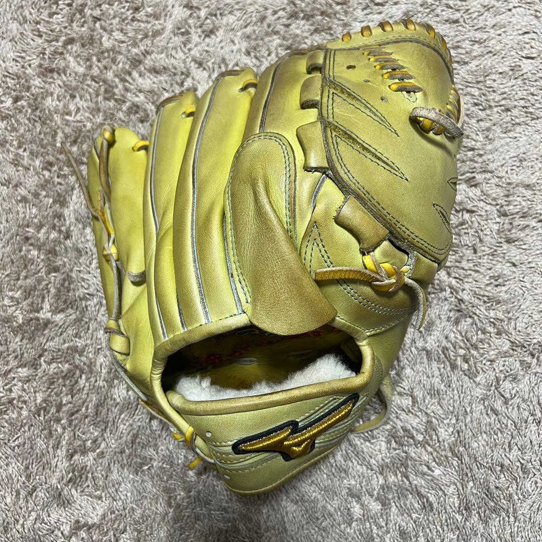 【最終価格】ミズノプロ　硬式投手用　ライム　グローブ