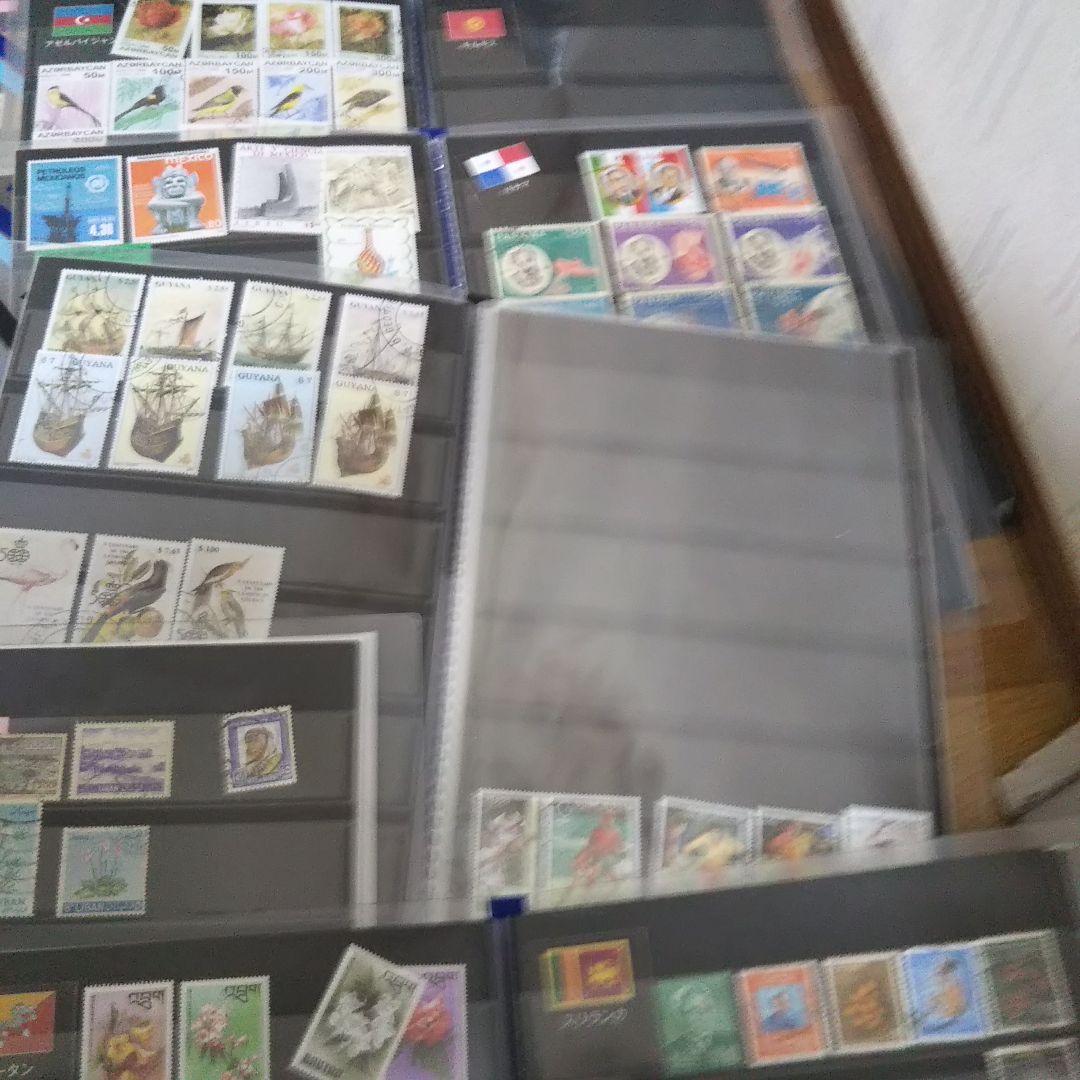 ストックブック14冊 外国切手入り