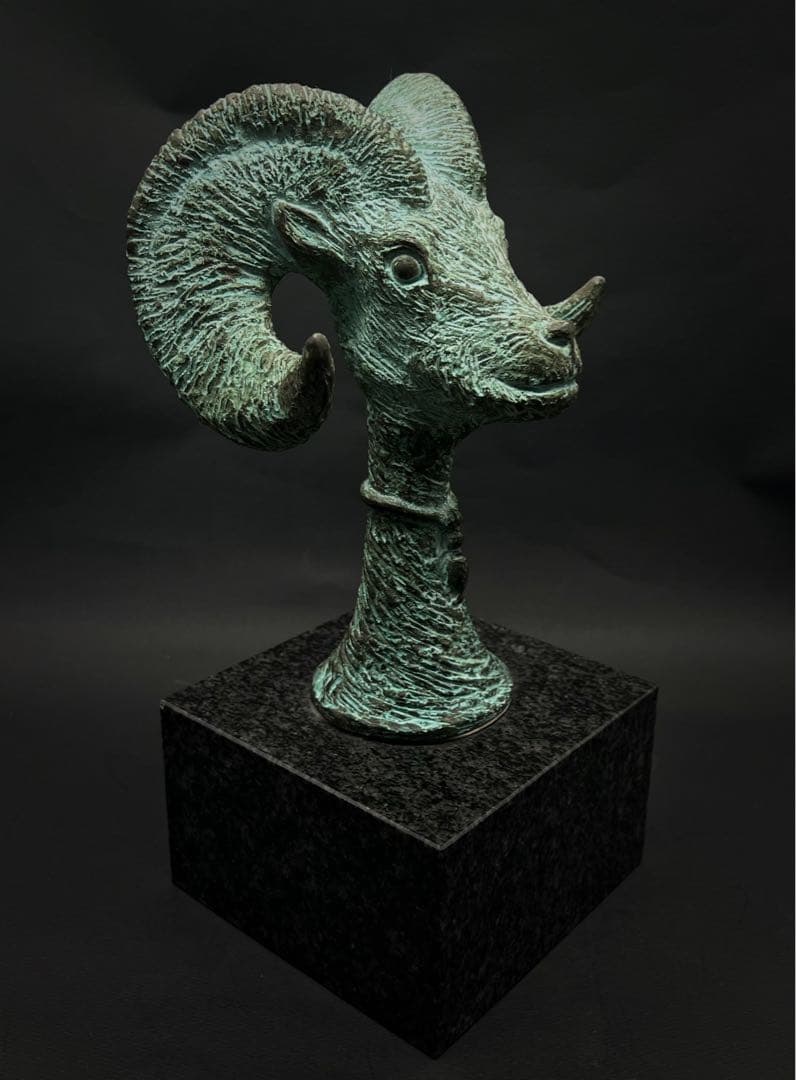 美術品 現代アート 羊の頭 置物 インテリア オブジェ