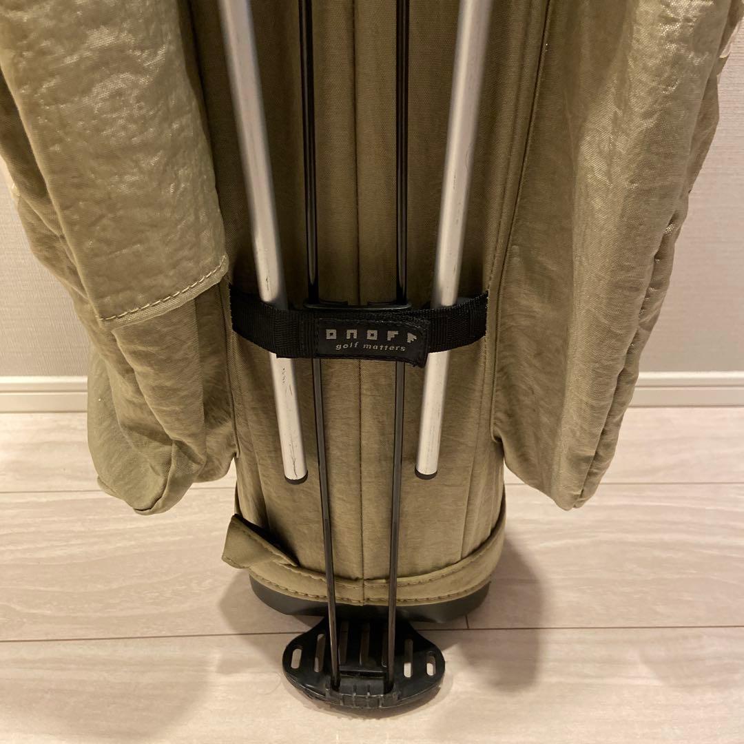 ONOFF キャディバッグ9型スタンド式 6分割 クレイベージュ OB0315