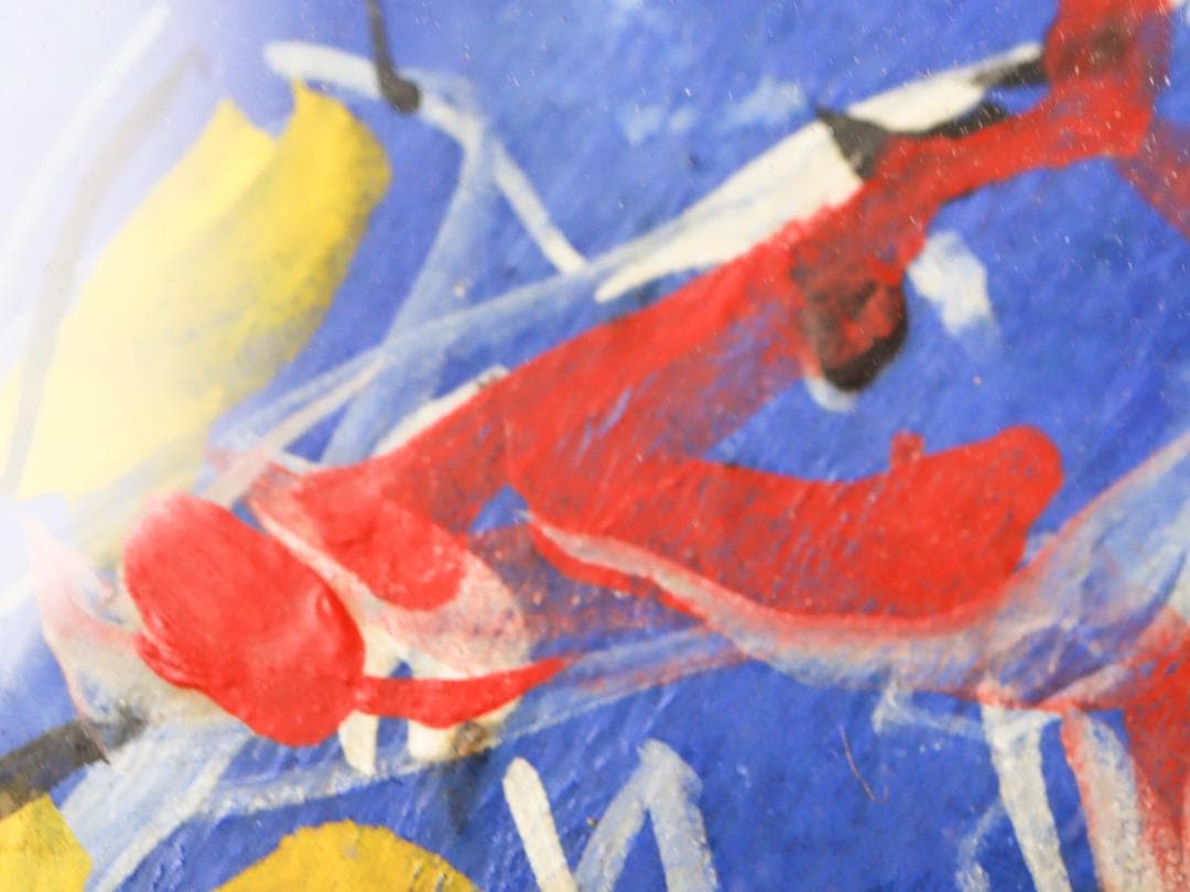 太田國廣 乗馬 蝋画 8号 額装