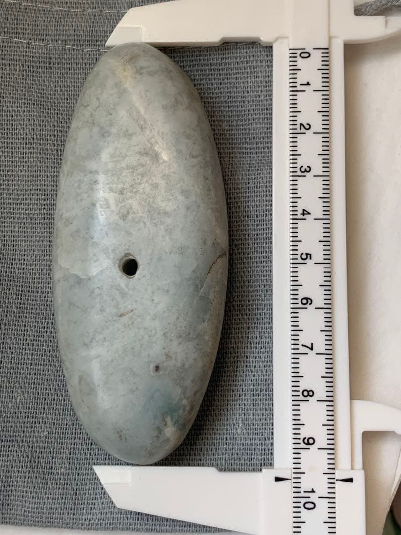 縄文初期　出土品　糸魚川翡翠大珠　時代物　石器　土器　化石　根付　勾玉　古墳期