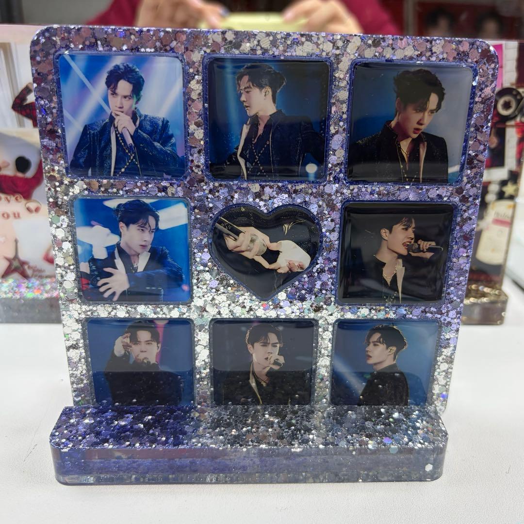 新作❣️王一博 肖戦 2番スタジオ　新両面レジン九宫格玄関置物3点セット❣️確認用