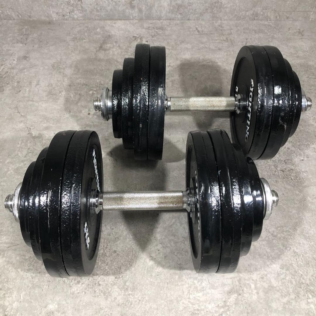 人気 FIGHTING ROAD ダンベル 60kgセット 片側30kg ②