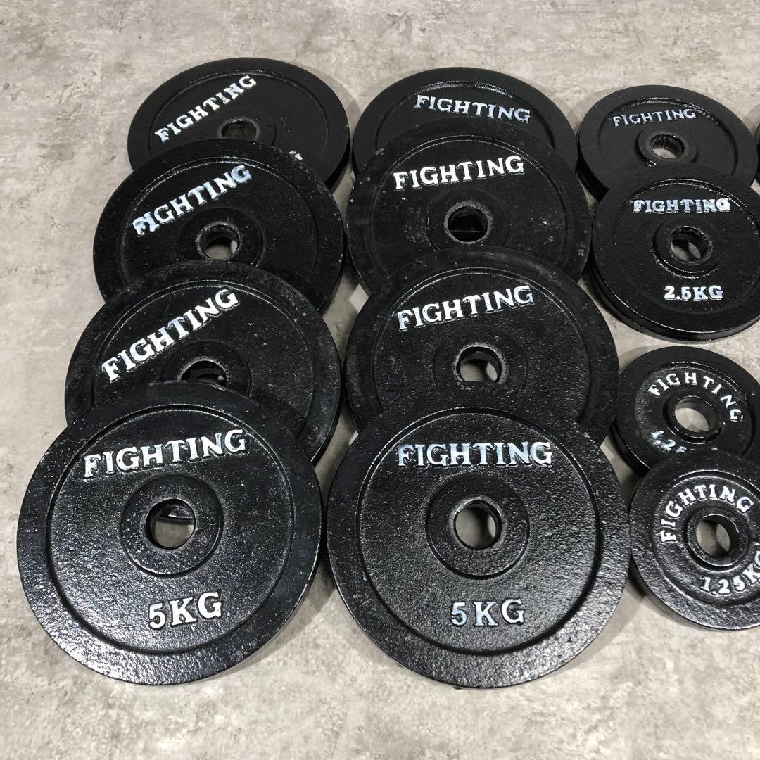 人気 FIGHTING ROAD ダンベル 60kgセット 片側30kg ②