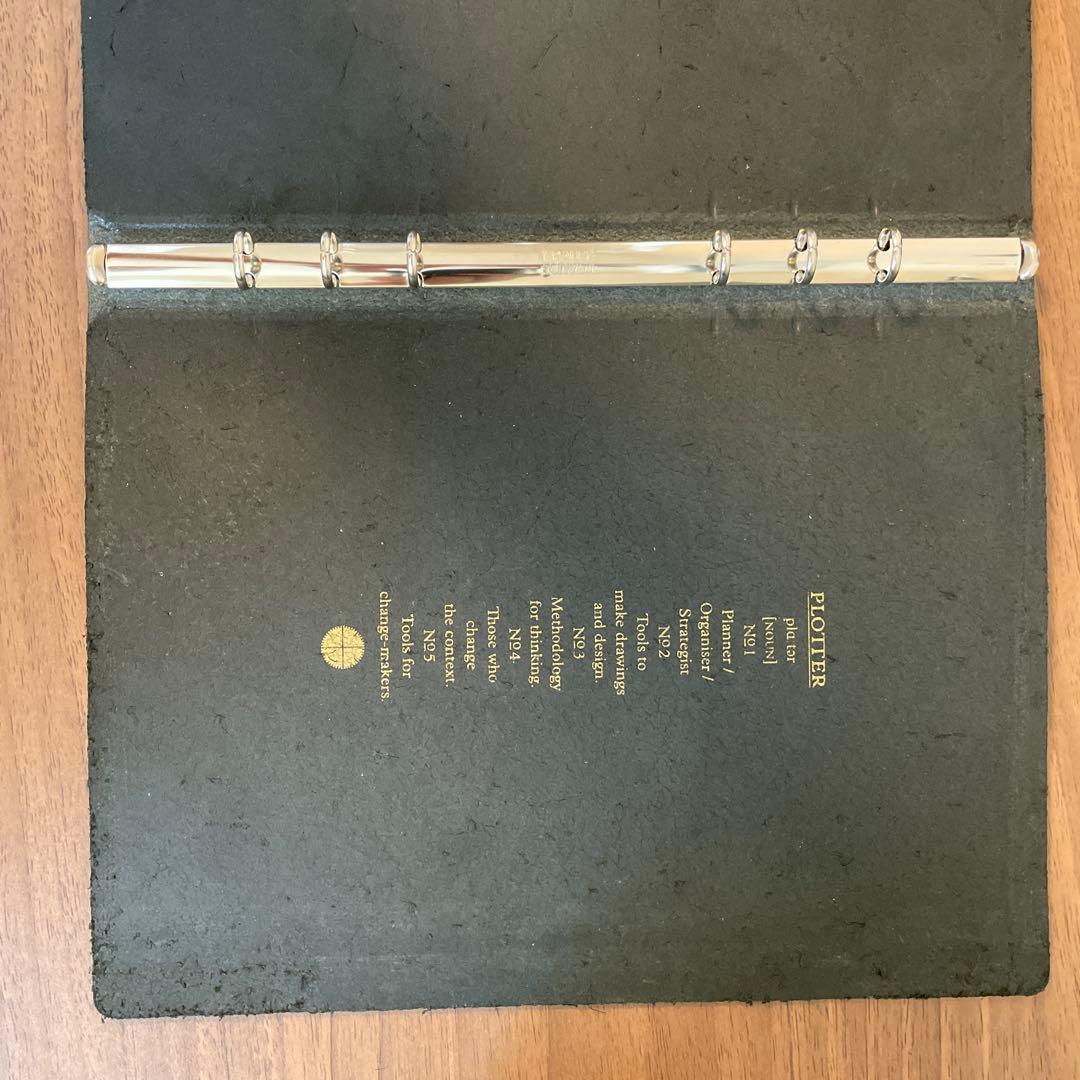 PLOTTER 5001 6穴 A5 ブラックレザー