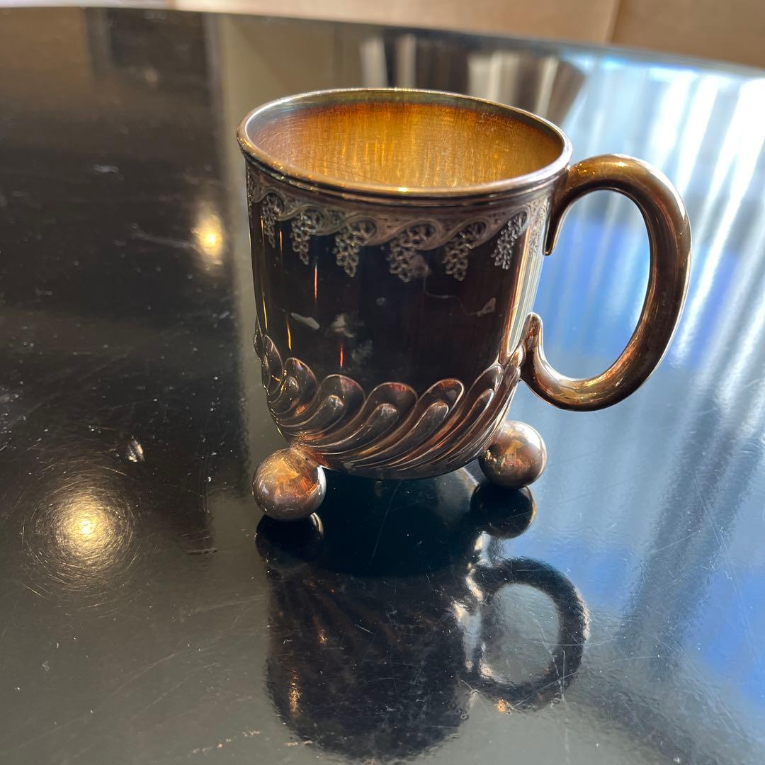 アンティーク　銀製　マグカップ