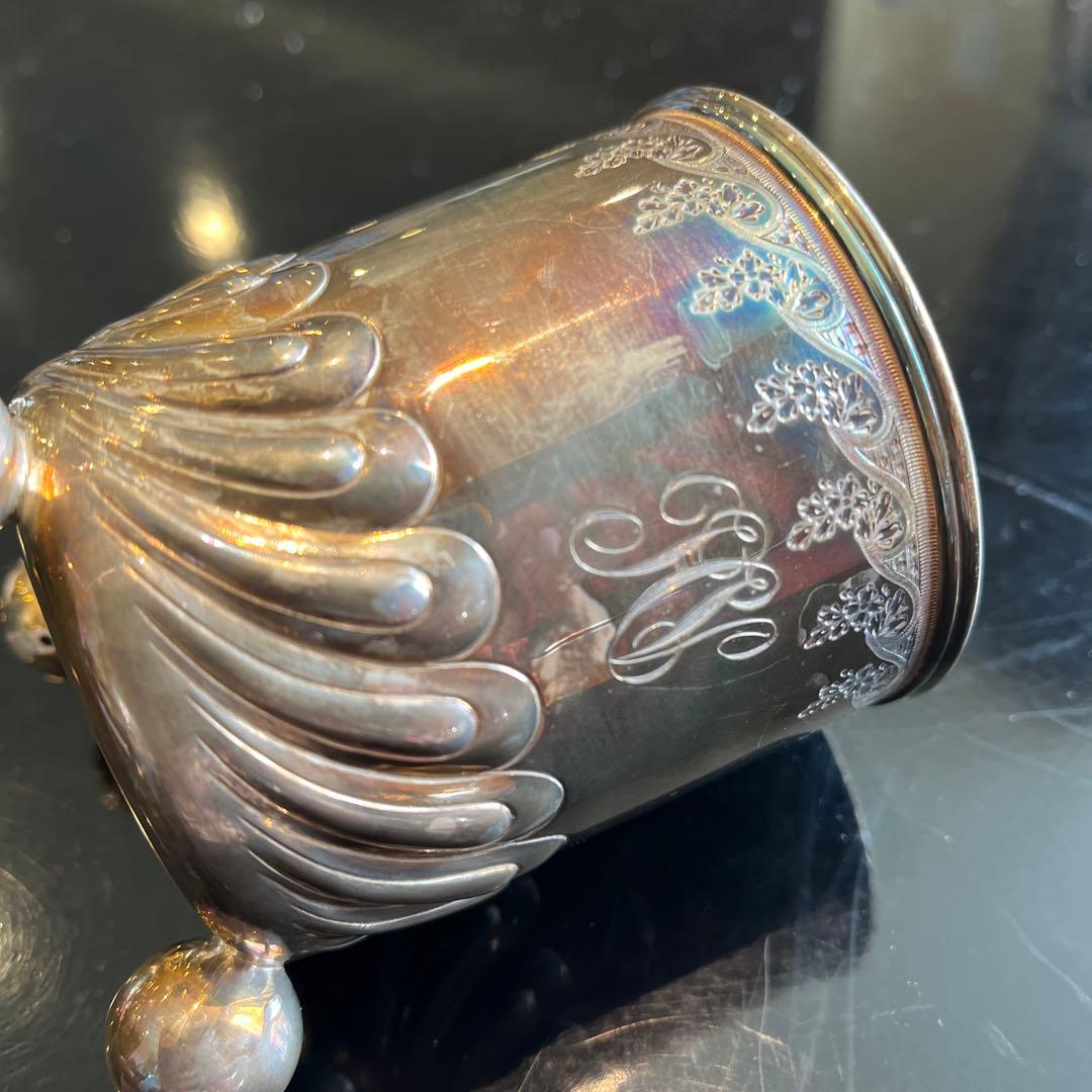 アンティーク　銀製　マグカップ