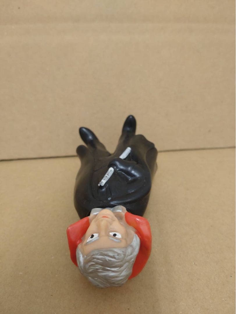 当時物 ポピー ミニソフビ 死神博士 怪人 仮面ライダー　12cm