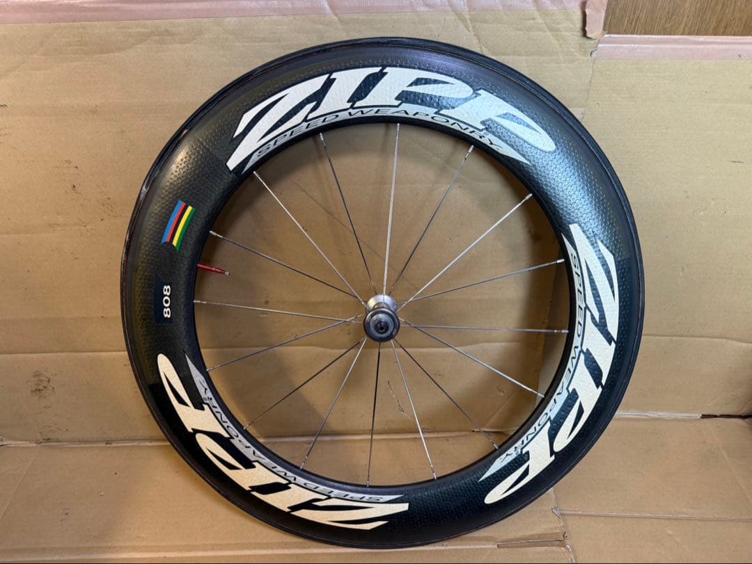 ZIPP808 カーボンホイール チューブラー フロントのみ