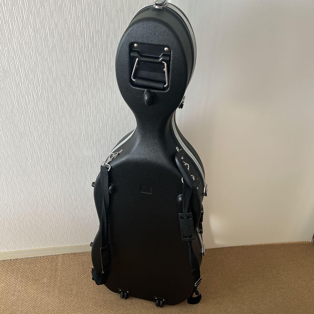 チェロケース キャスター付きハードケース ブラック