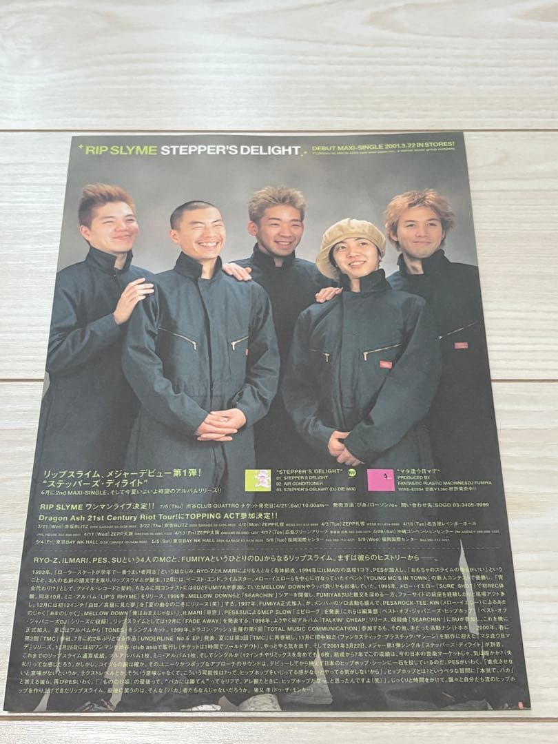 今だけ価格！激レア6点！早い者勝ち！RIPSLYMEグッズＡ４デビューチラシなど