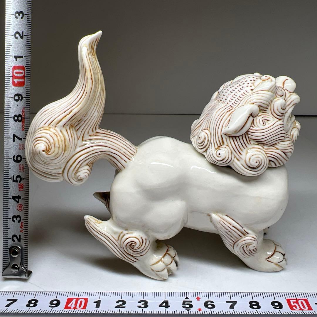 時代　平戸焼　獅子香炉　木箱付　幅約13.5㎝　東Y7-1003⭐︎2Fトヒチサ