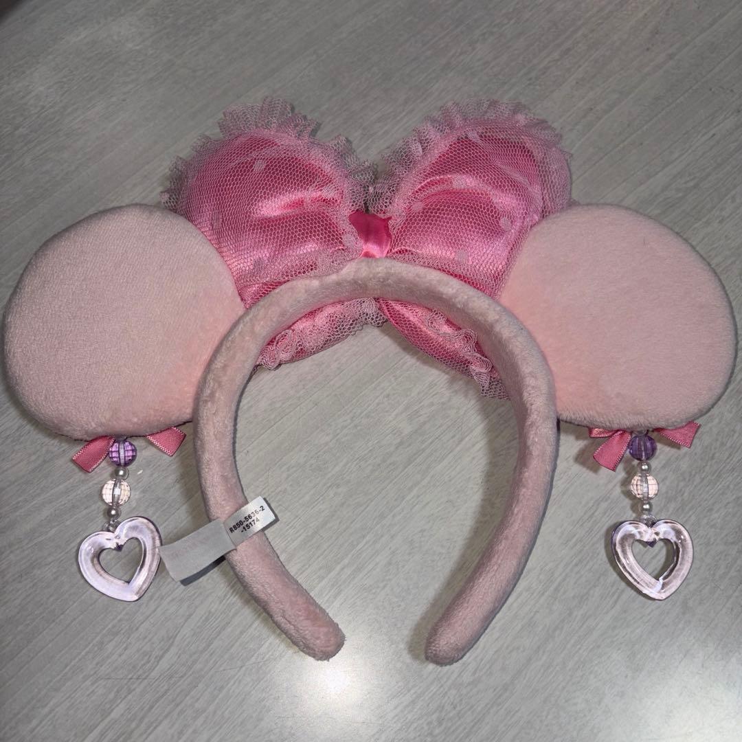 ディズニー ミニー イヤリングカチューシャピンク