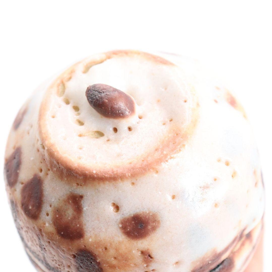 荒川豊蔵作? 絵志野香合 茶道具 志野焼　AZ154　1F14