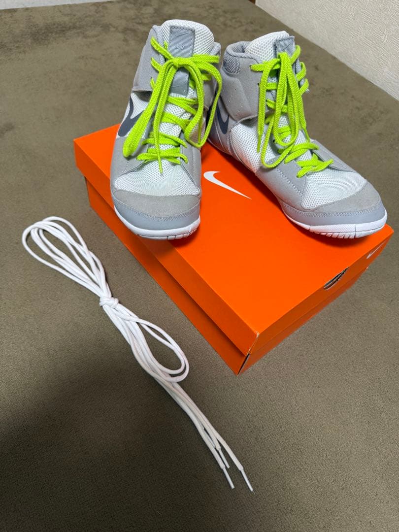 ナイキ　NIKE ボクシングシューズ レスリングシューズ　箱、紐付き　27cm