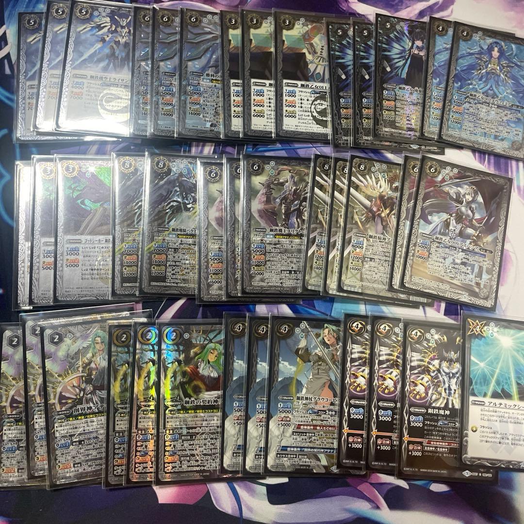 バトルスピリッツ　デッキ　機人　鋼鉄の契約神アテナ　スリーブ付き