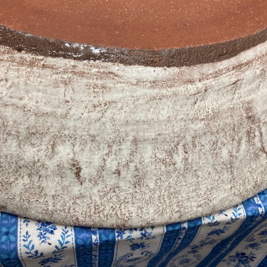 華道道具　花器　常滑焼　水盤　冨本泰二　造　供箱　S9SB