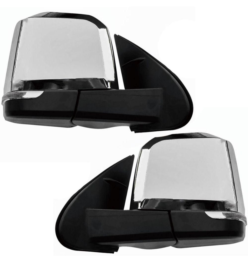 ハイエース200系 ドアミラー LEDウィンカー付 メッキミラー 自動格納付