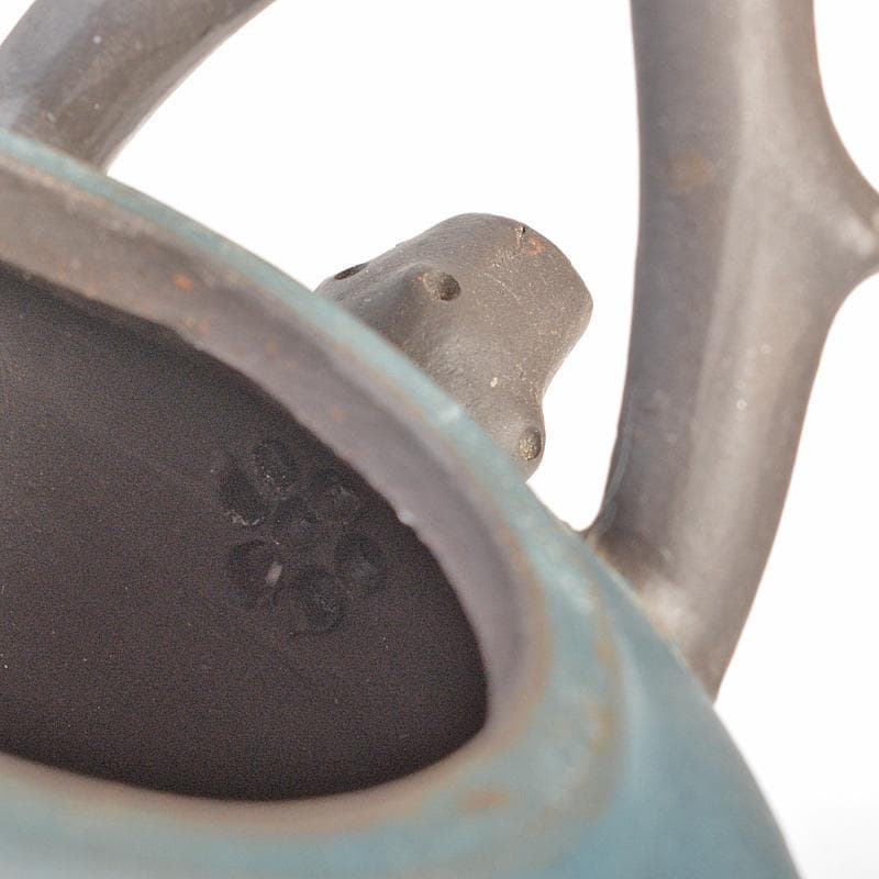 中国　紫砂　青泥　急須　茶壷　在銘　C　R6215