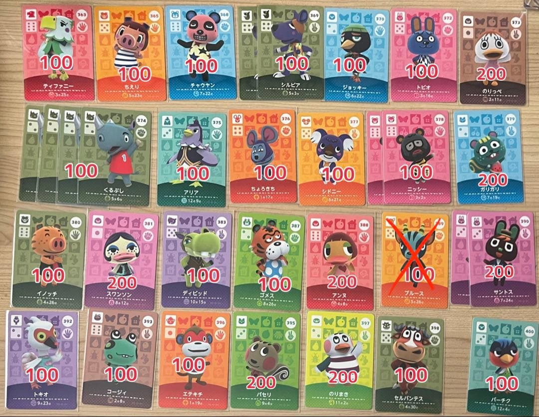 あつまれどうぶつの森　amiiboカード【バラ売り】