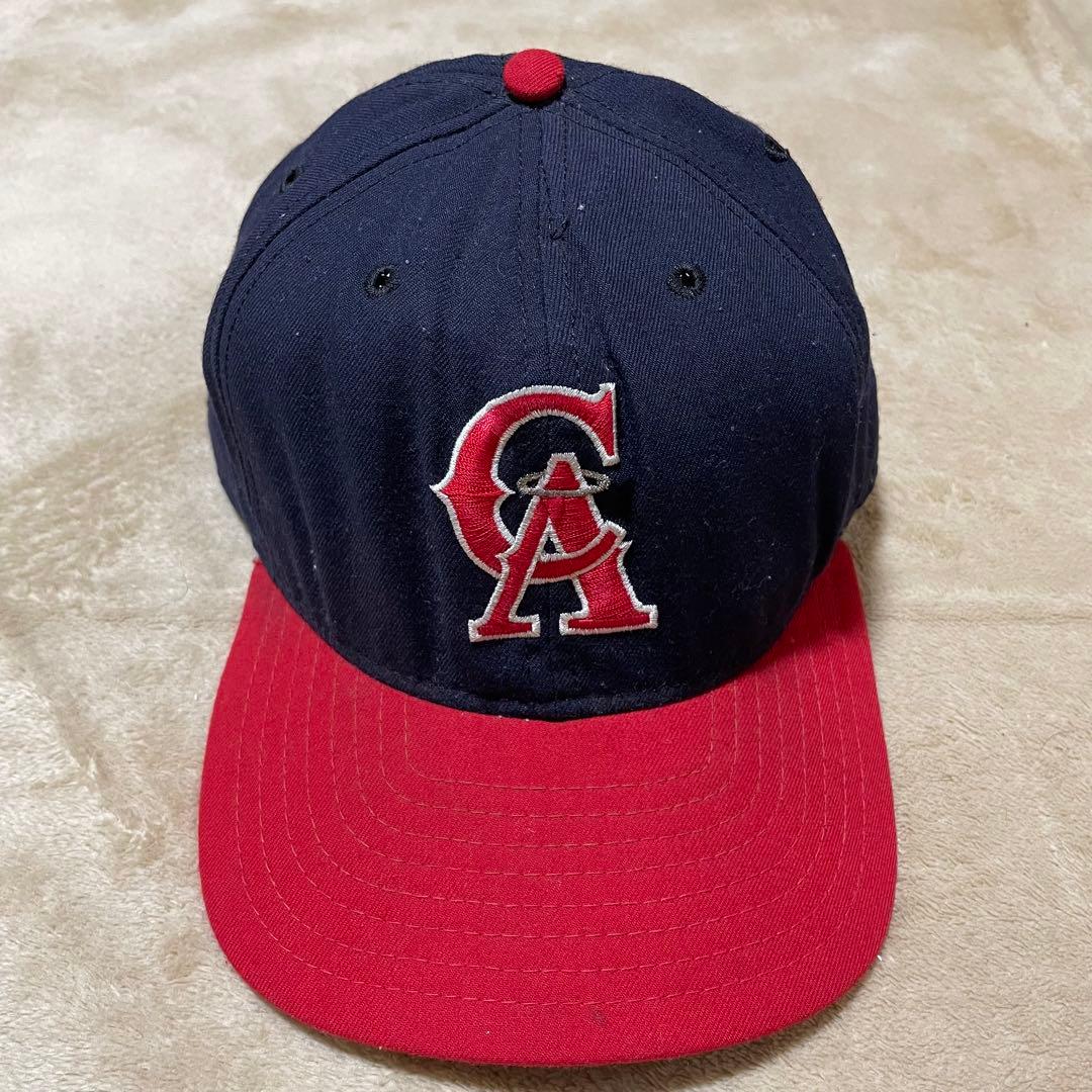 80s USA製 new era MLB カリフォルニア・エンジェルス キャップ