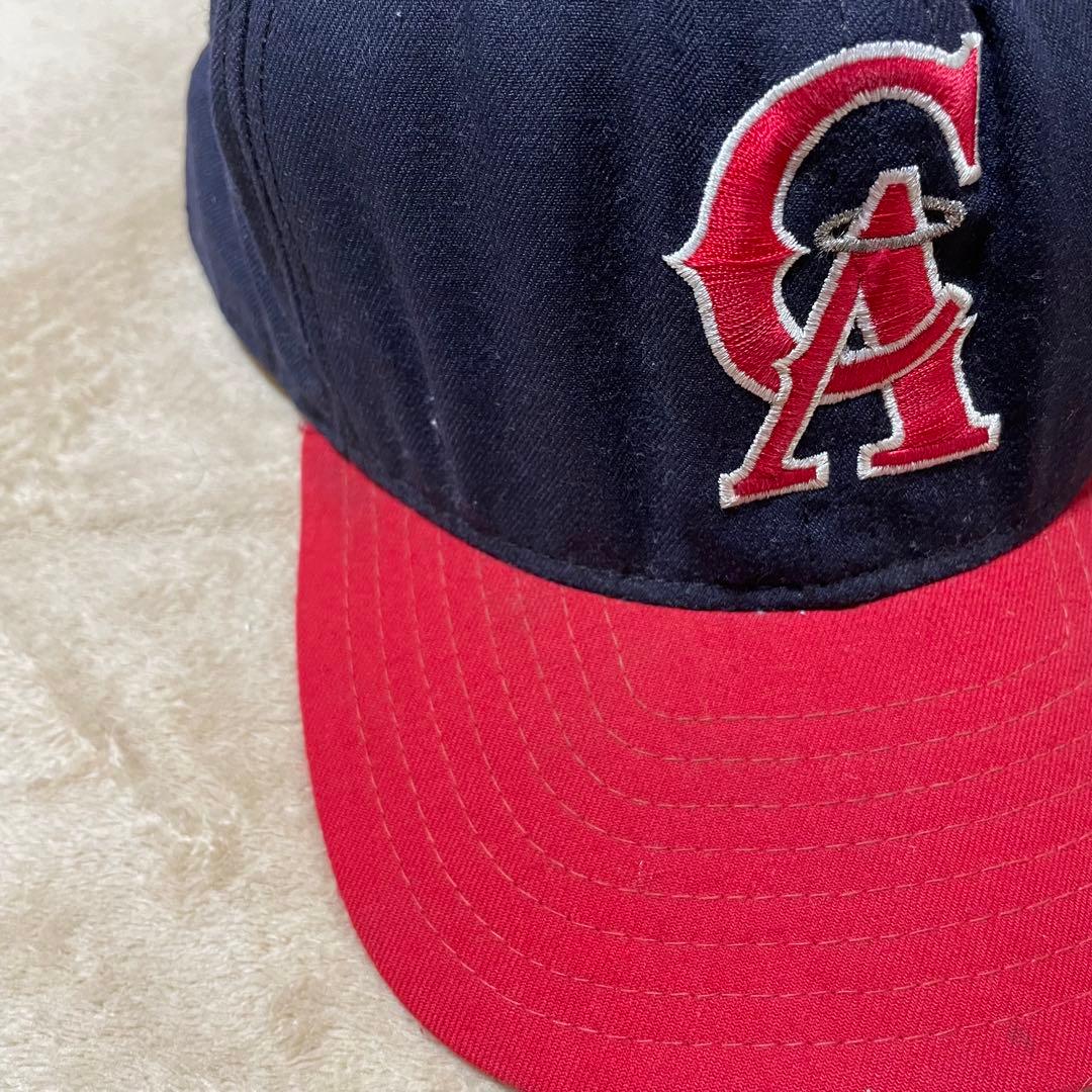 80s USA製 new era MLB カリフォルニア・エンジェルス キャップ