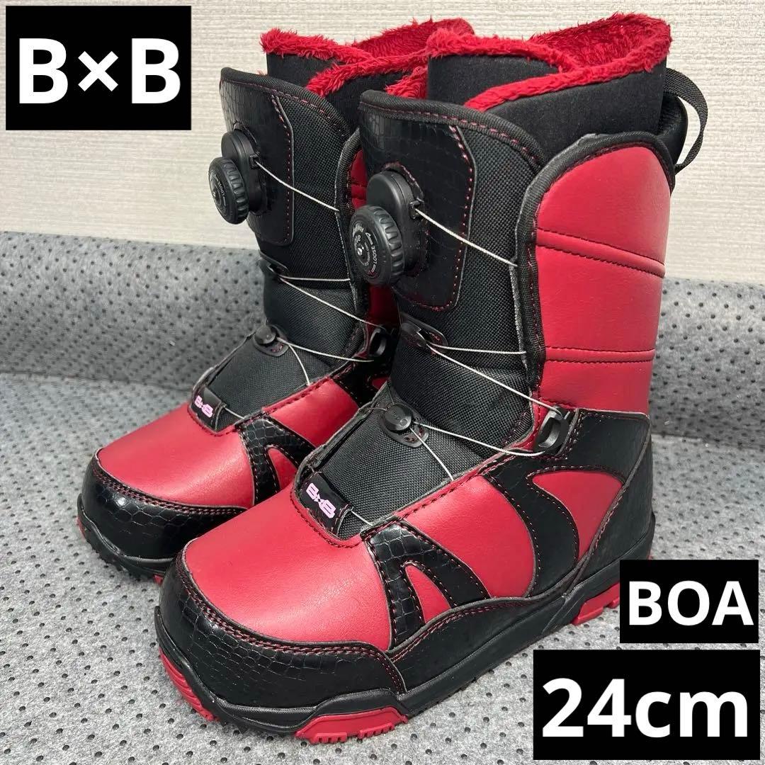 1回使用 美品 24cm BxB レディース ダイヤル スノーボードブーツ