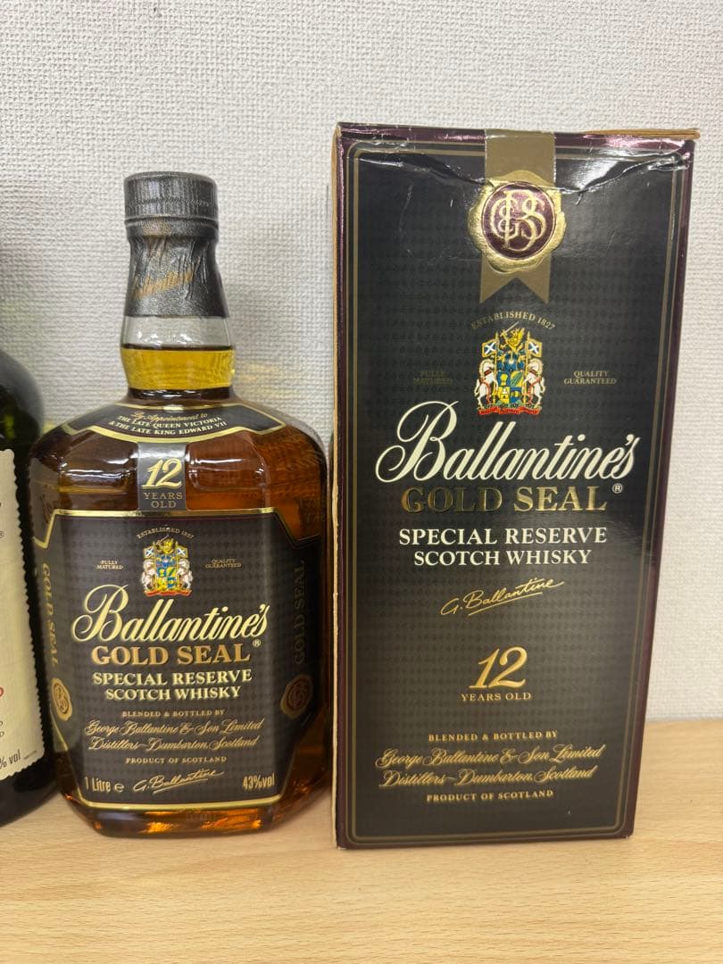 古酒 バランタイン ゴールドシール12年 I000ml 17年 70ml