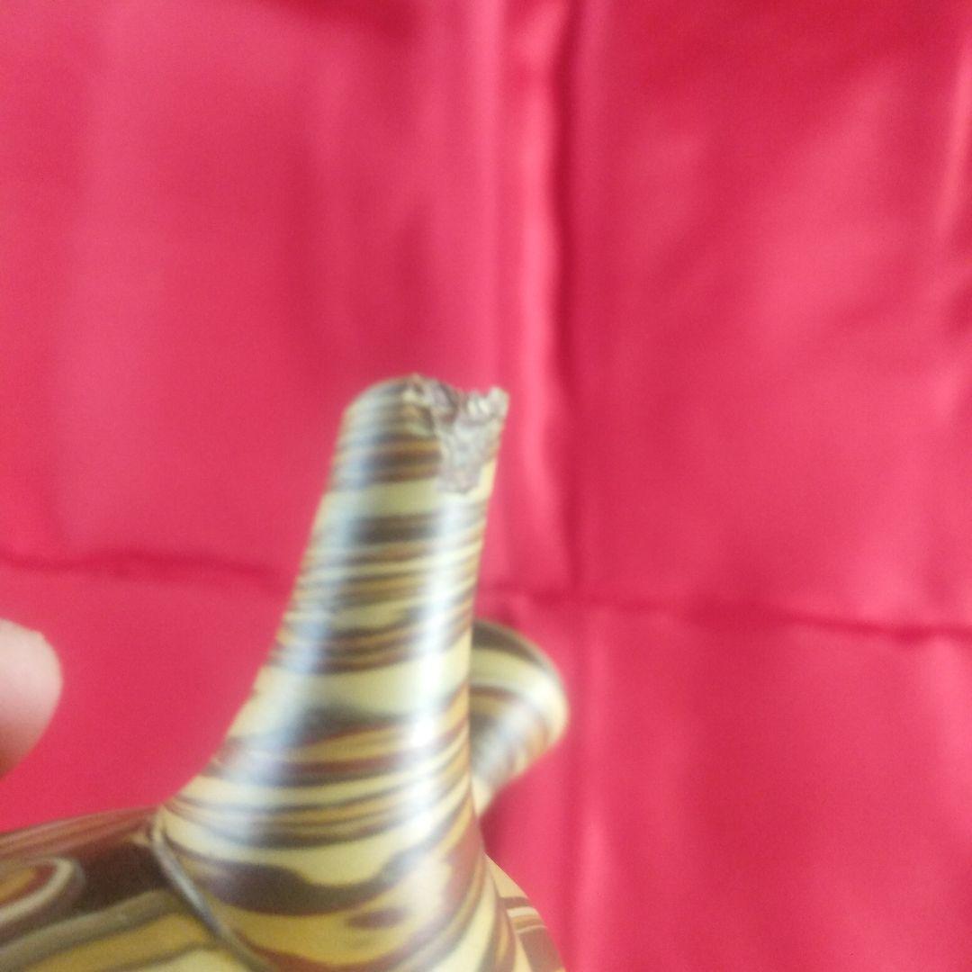 常滑焼　練り込みマーブル模様の急須