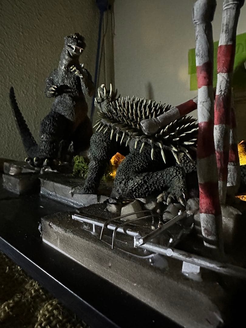 ゴジラの逆襲　レジンキット　決戦ジオラマセット　塗装・完成品
