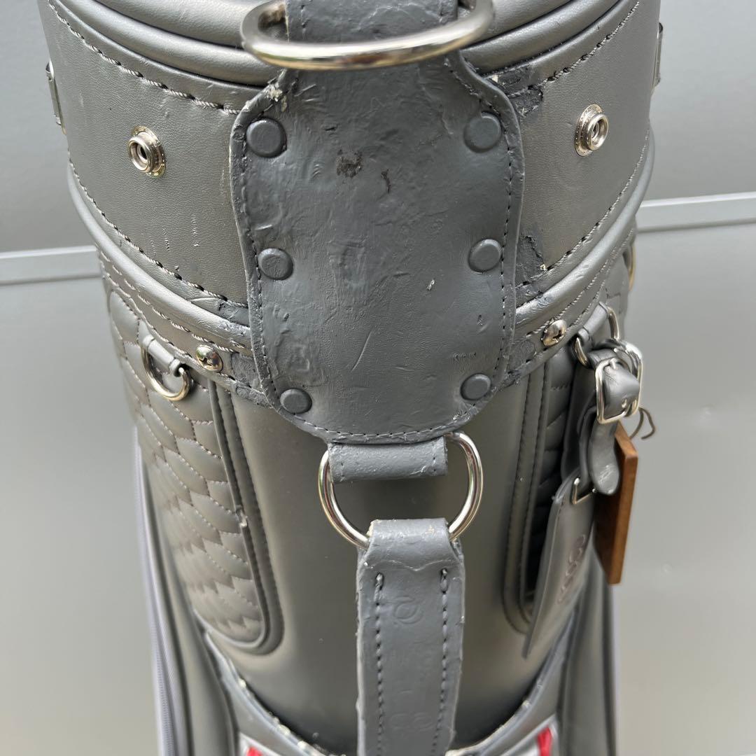 Audi キャディバッグ グレー キルティングデザイン