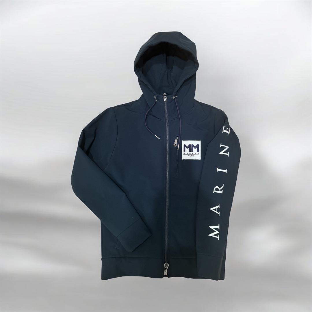 muta MARINEの3LAYER ボンディングパーカー（ネイビー）　サイズS