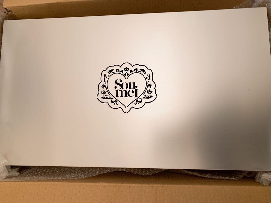 Soumeiシャンパン、6本セット、専用ケース入り、空ビン、シール付き