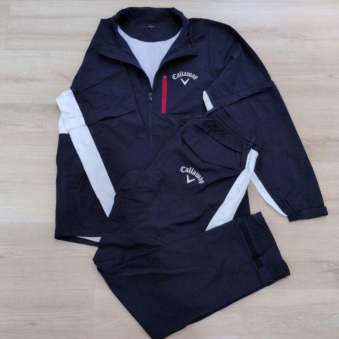 新品 キャロウェイ ウィンドブレーカーM レインウェア 上下セット ゴルフ