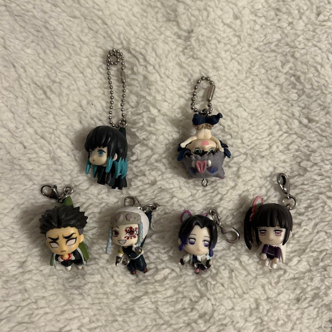 鬼滅の刃　つまんでつなげてマスコット 6点