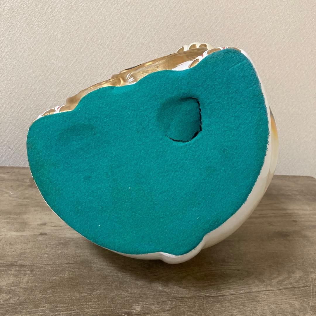 ・特大　古い招き猫　招福置物　貯金箱　千万両縁起物〈検 常滑焼　七福神　薬師窯