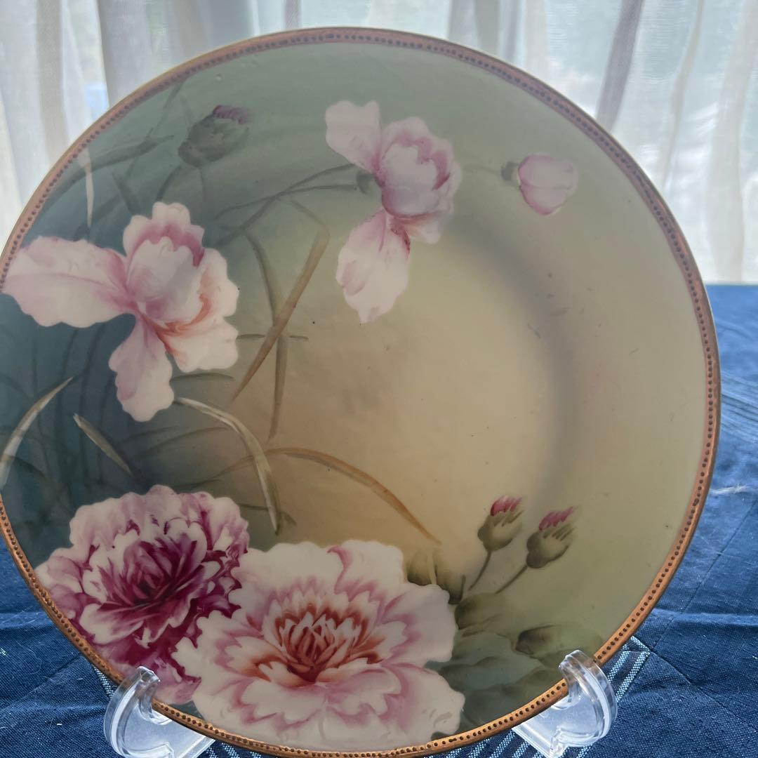 オールドノリタケ絵皿ハンドペイント