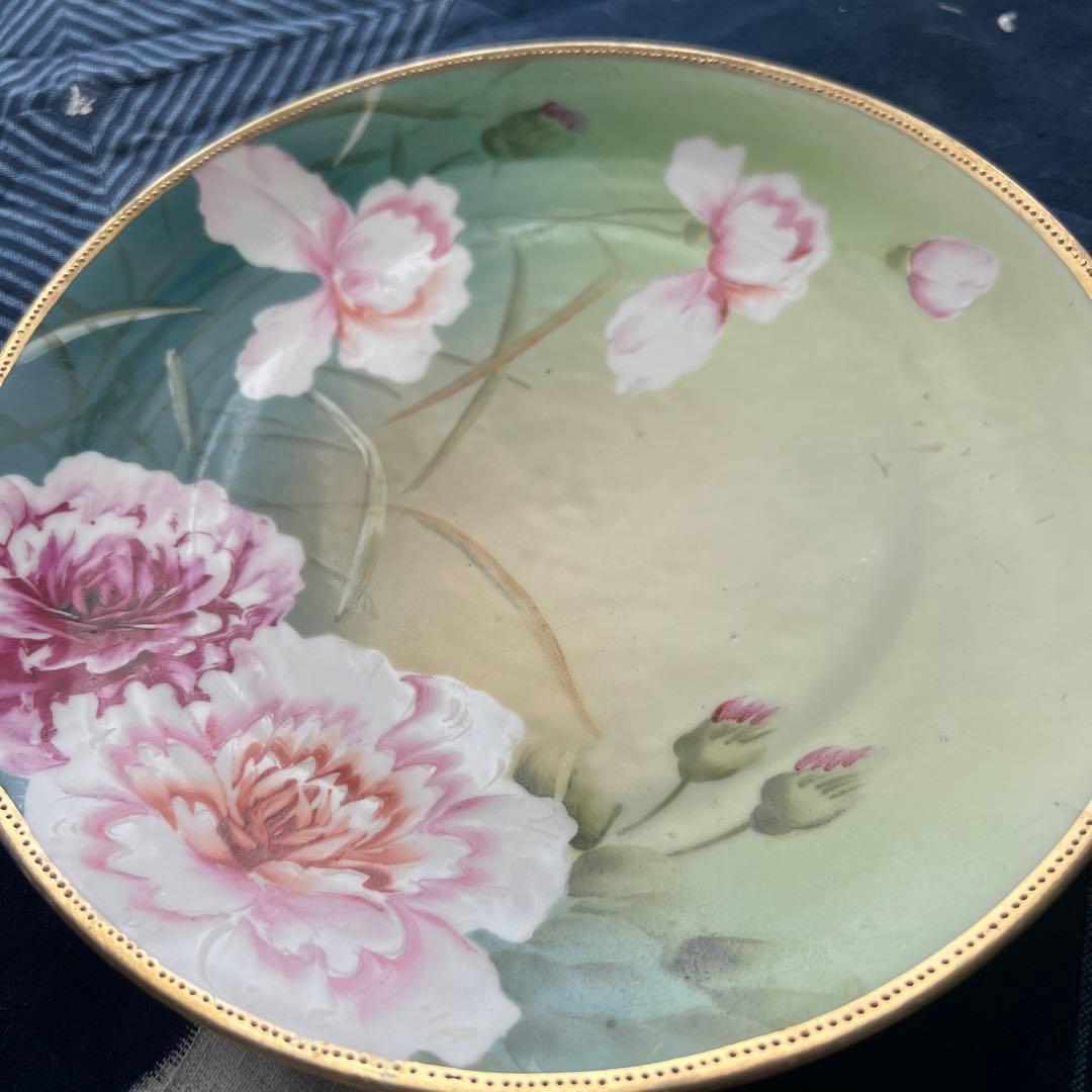 オールドノリタケ絵皿ハンドペイント