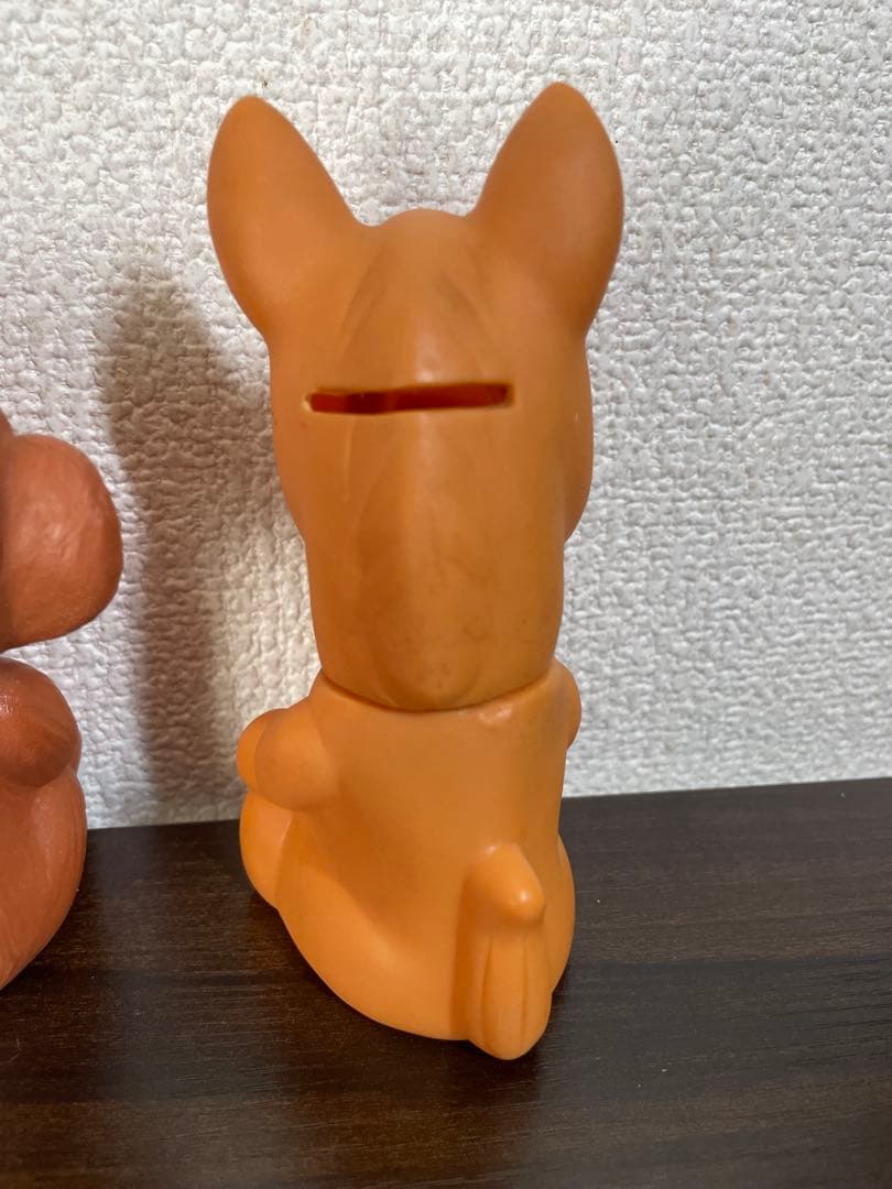 【当時物】昭和レトロ アンティークソフビ貯金箱 農協／農林中金ソフビ貯金箱