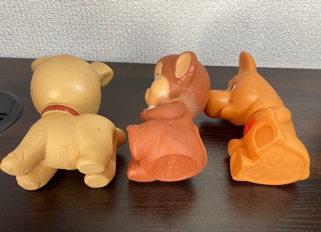 【当時物】昭和レトロ アンティークソフビ貯金箱 農協／農林中金ソフビ貯金箱